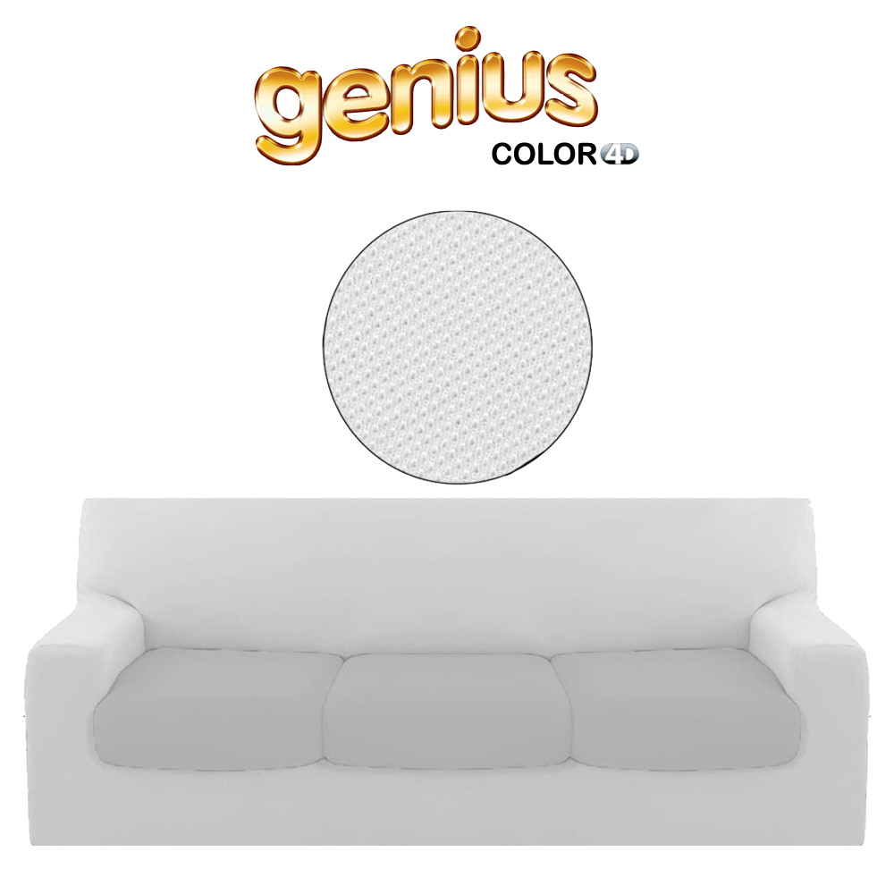 Copridivano 3 posti - Genius Color 4D - Bianco 1000 - Voglia di Casa Mia